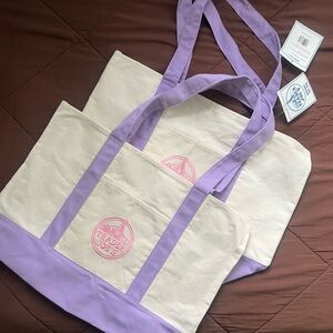 TRADER JOE’S Lavender Canvas Tote Bag